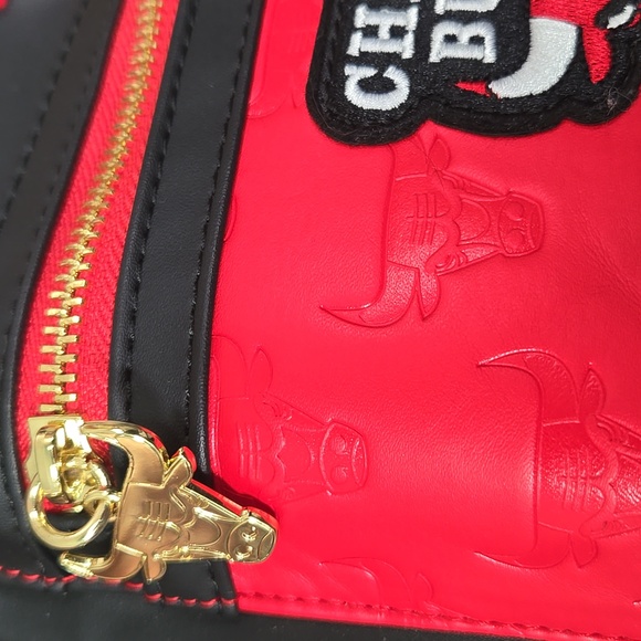 Loungefly X NBA Chicago Bulls Red Black Backpack Basketball NWOT New W Out Tags main image 13